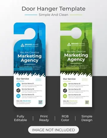 Minimal Accountant Door Hanger#1