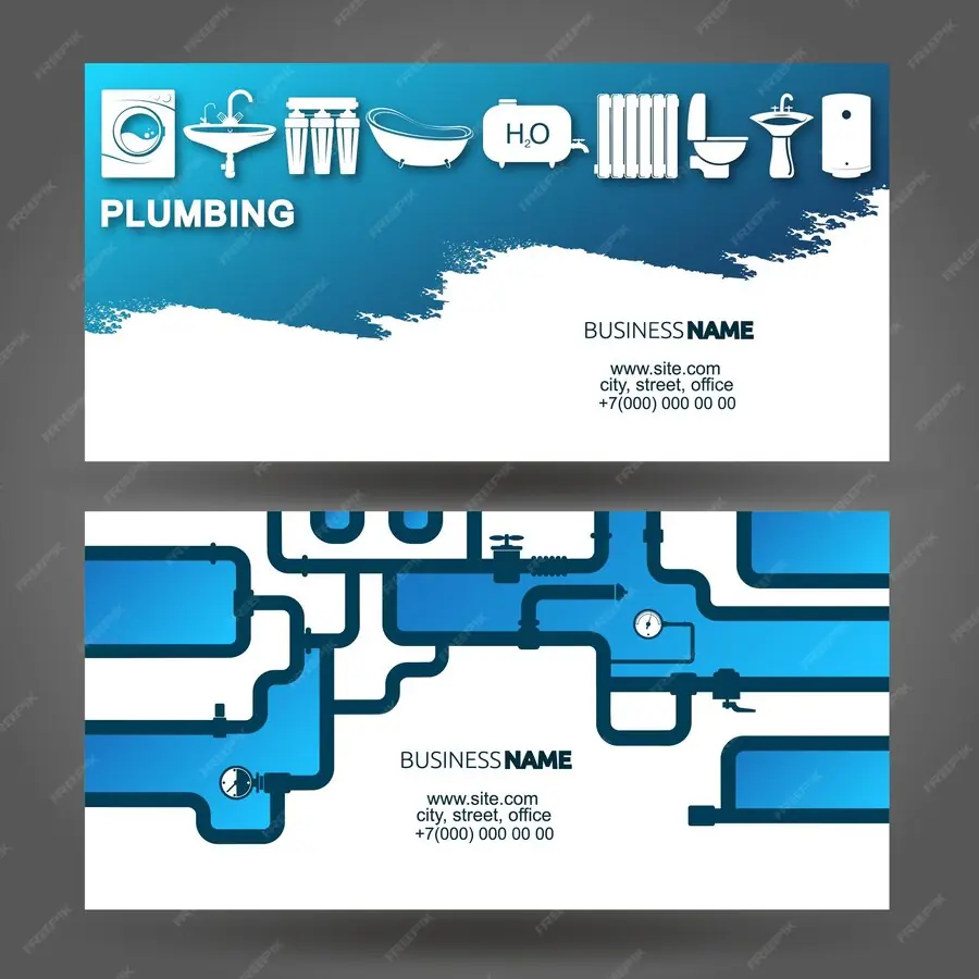 Plumbing Business Card#11