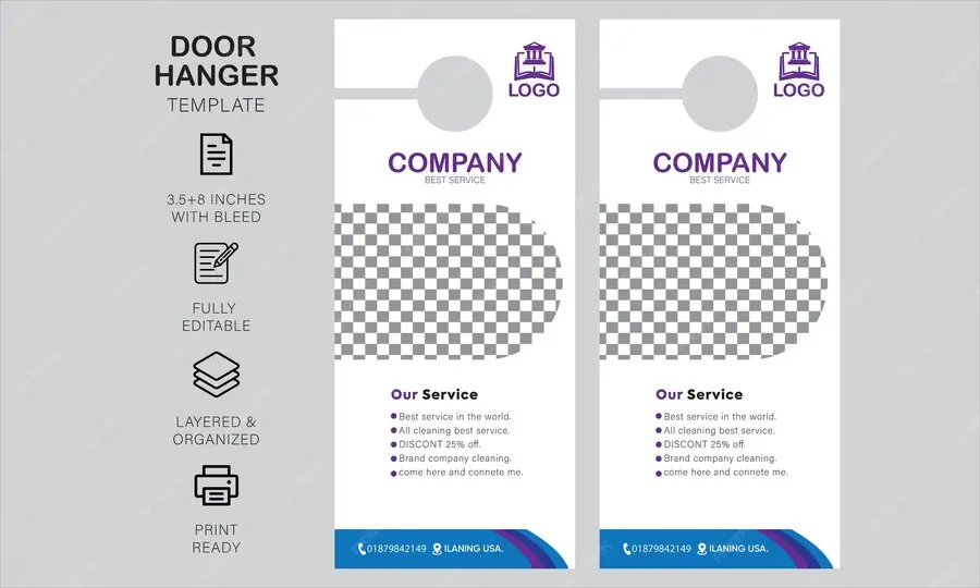 Minimal Accountant Door Hanger#20