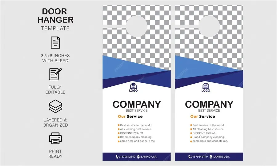 Minimal Accountant Door Hanger#15