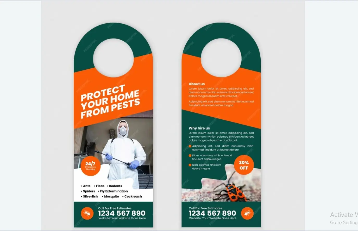 Insurance Door Hanger#11