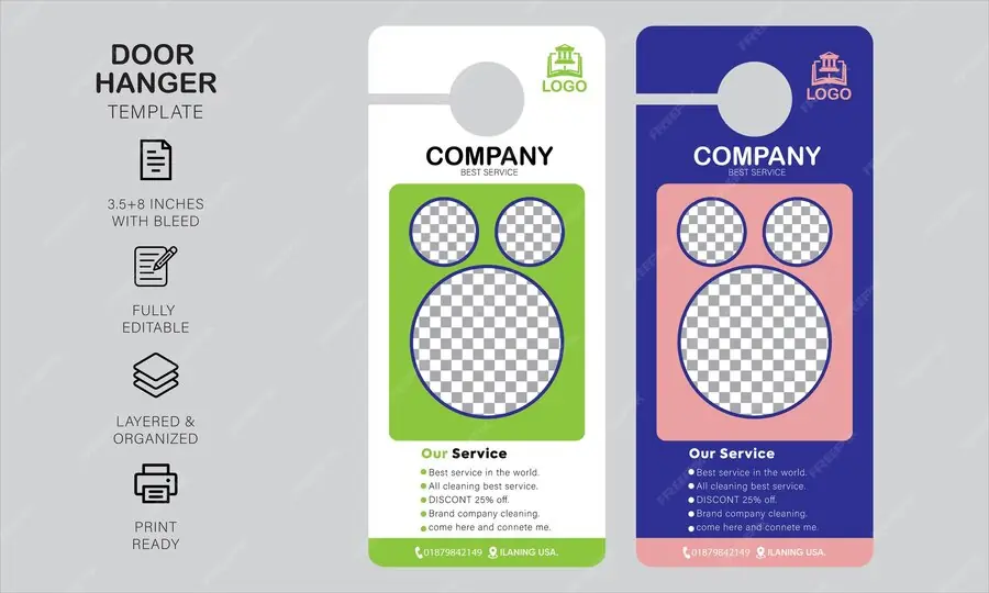 Minimal Accountant Door Hanger#17